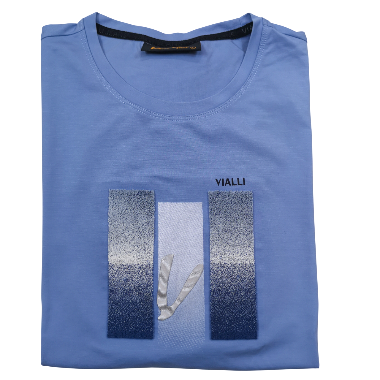 VIALLI Curve Blue T-Shirt