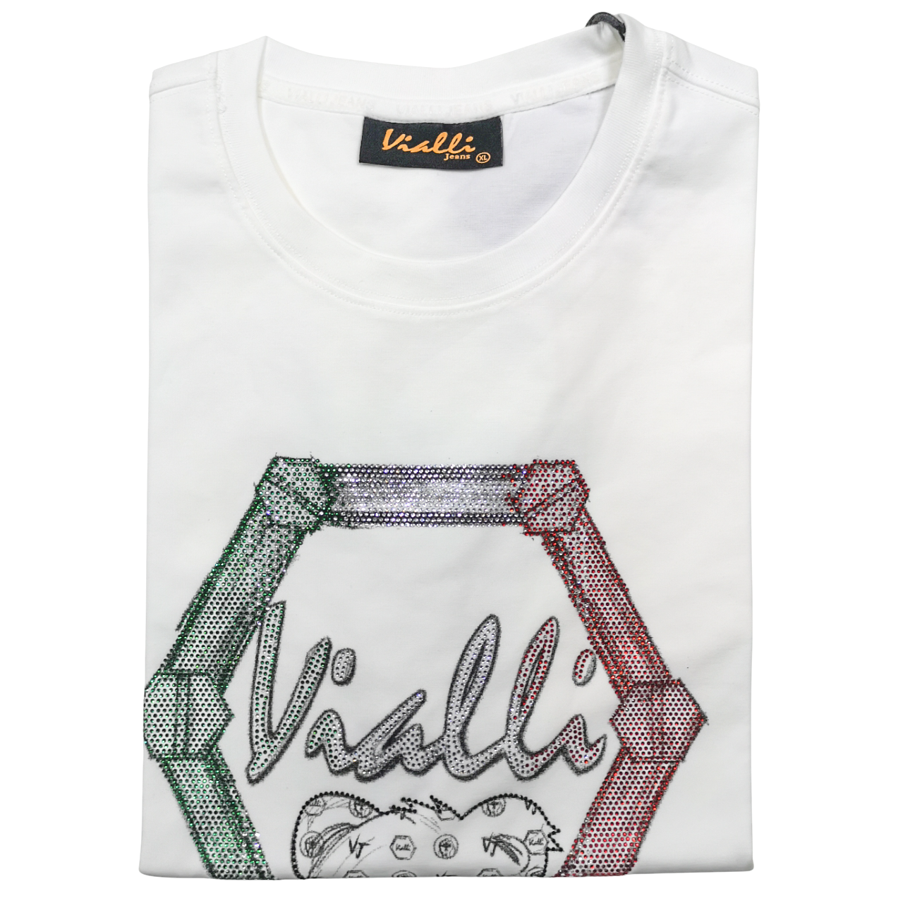 Vialli White Teddy Harvey T Shirt