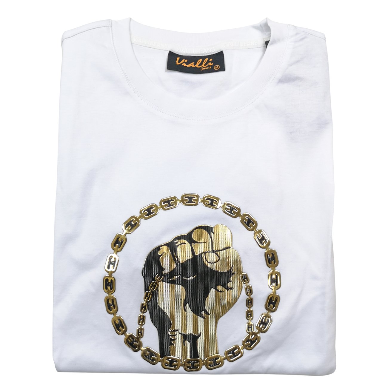 Vialli Ilowe White Logo T-Shirt