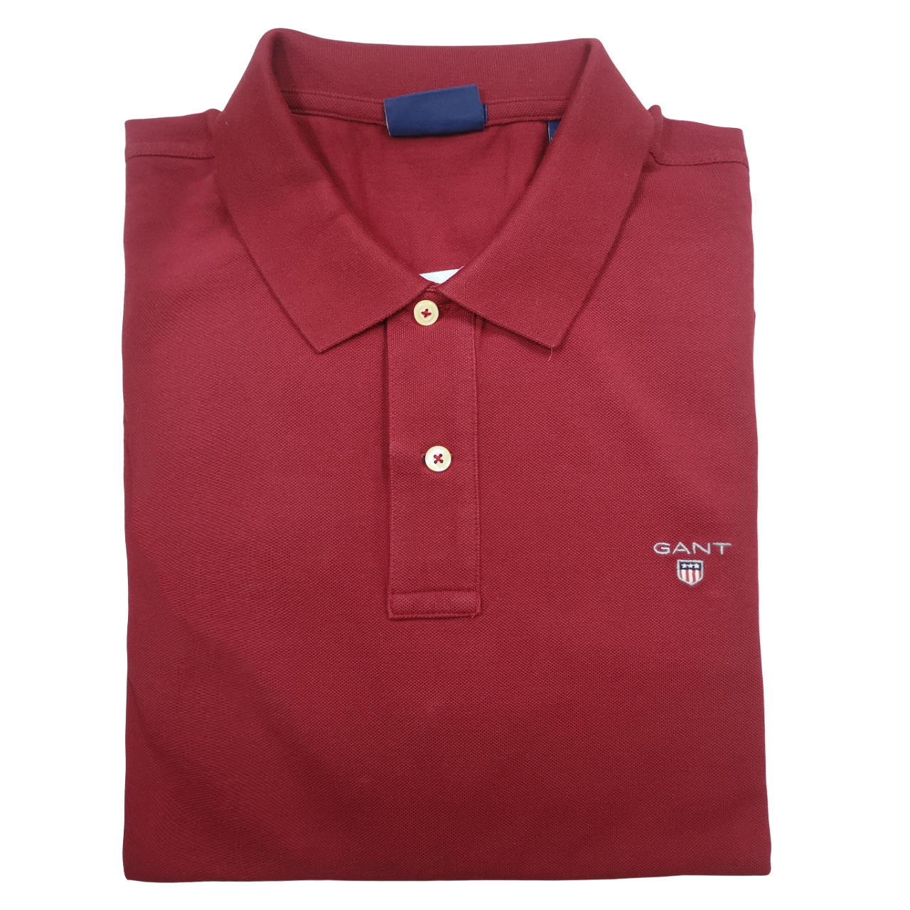 Gant Original LS Pique Burgundy Golfer