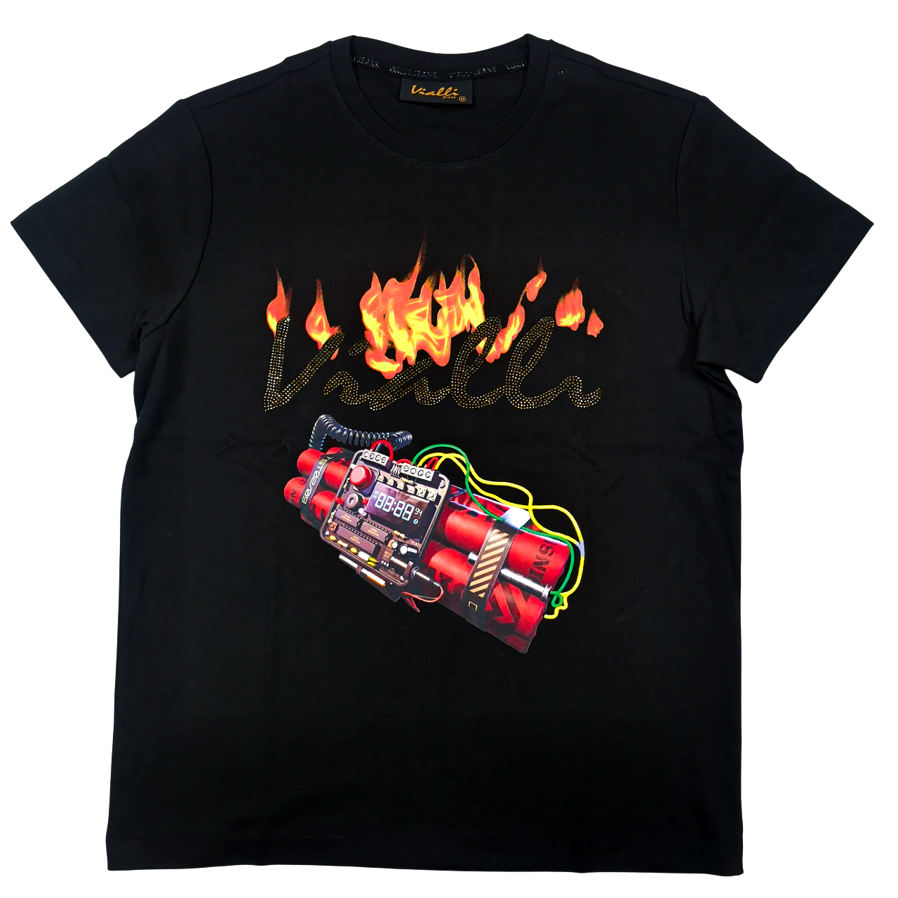 Vialli Inflame Black T-Shirt