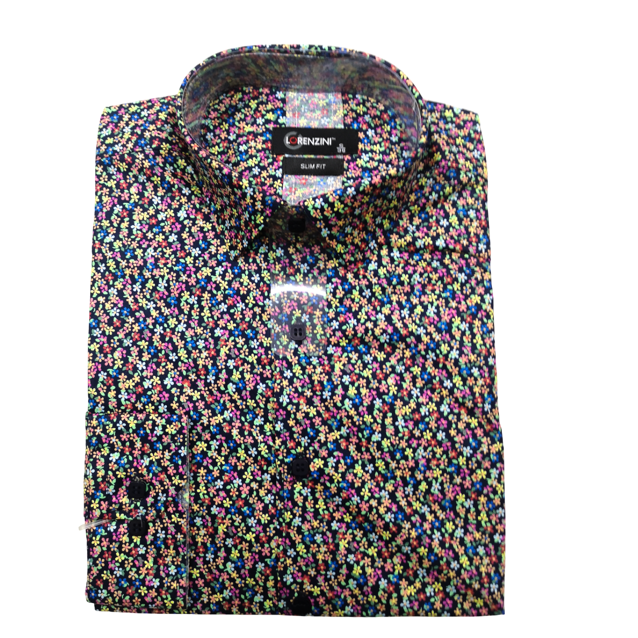 Lorenzini Slim Fit Paisley Multi LS Shirt