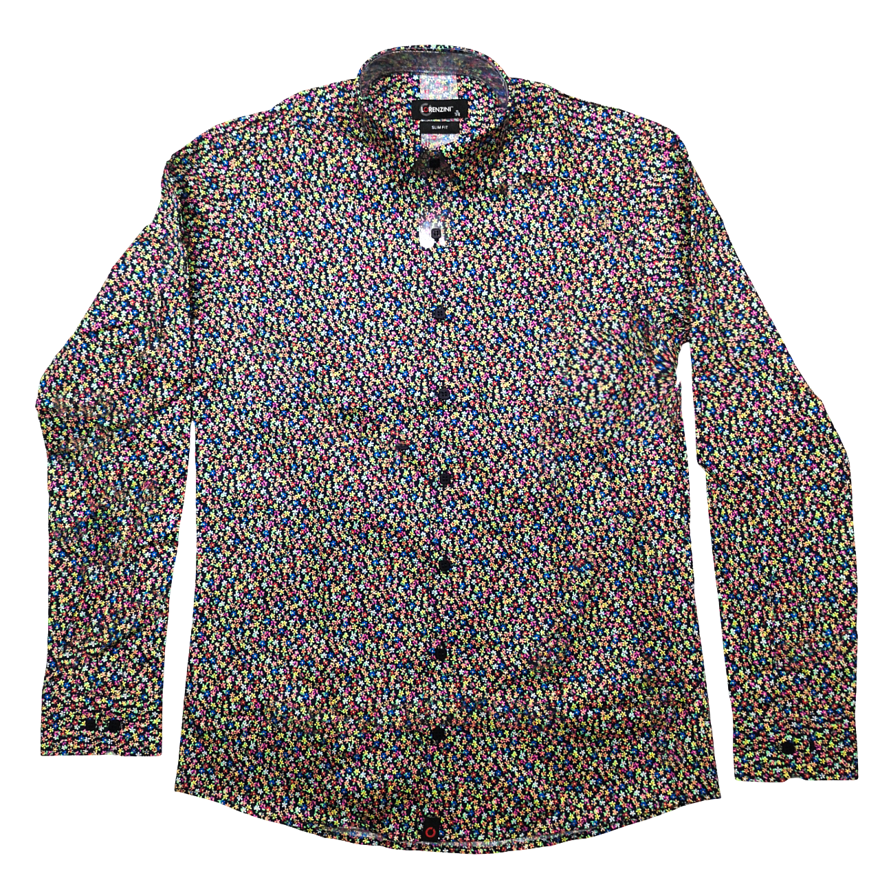 Lorenzini Slim Fit Paisley Multi LS Shirt