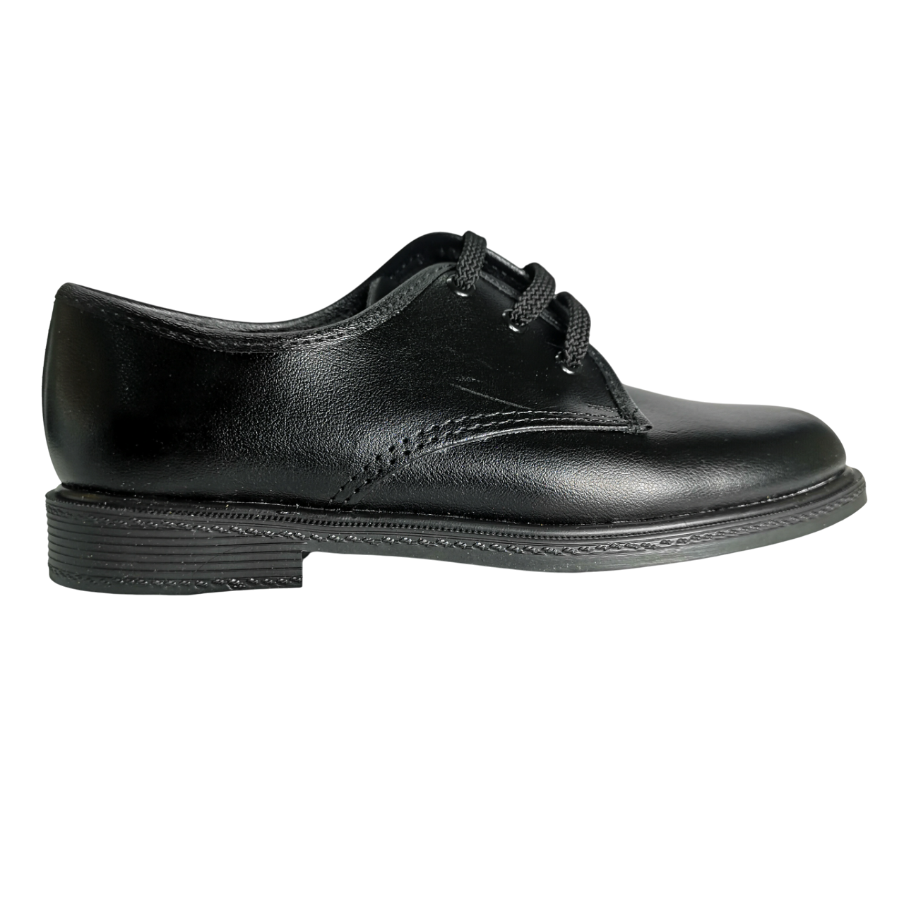 School Shoes Boys Black Lace-Up Syn