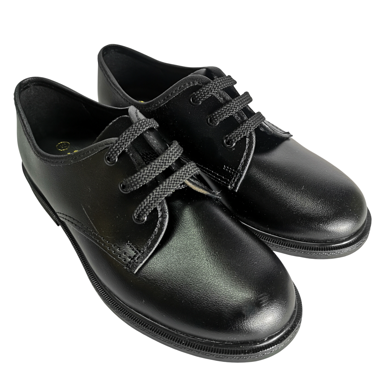 School Shoes Boys Black Lace-Up Syn