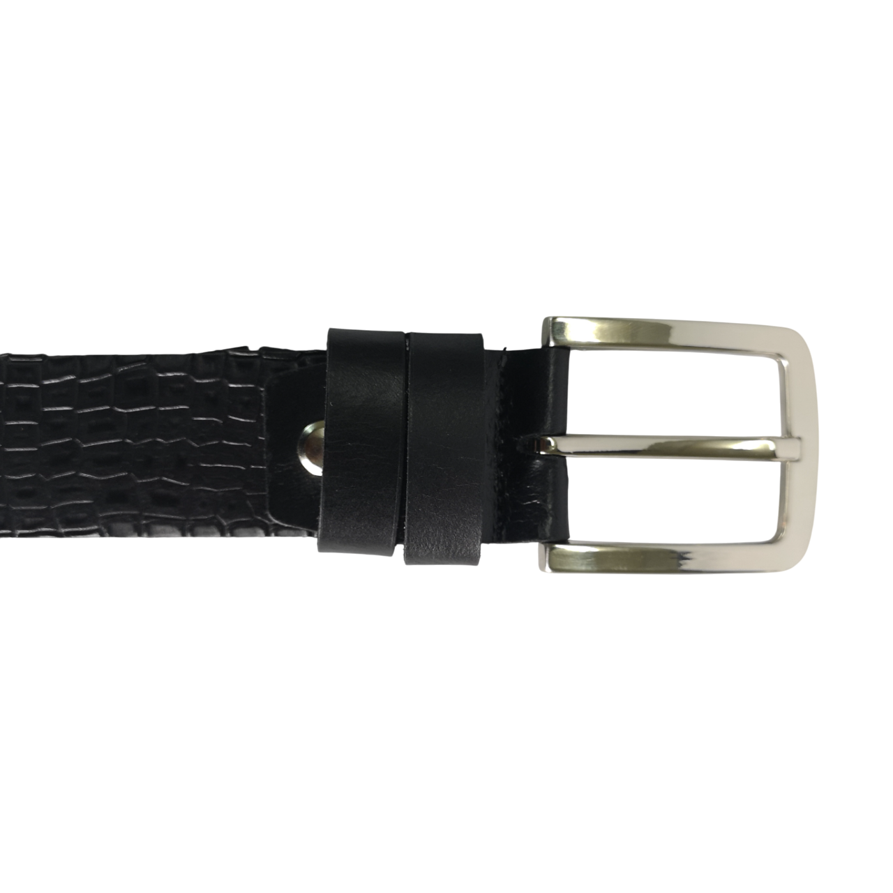 Raw Hyde Black Leather Belt