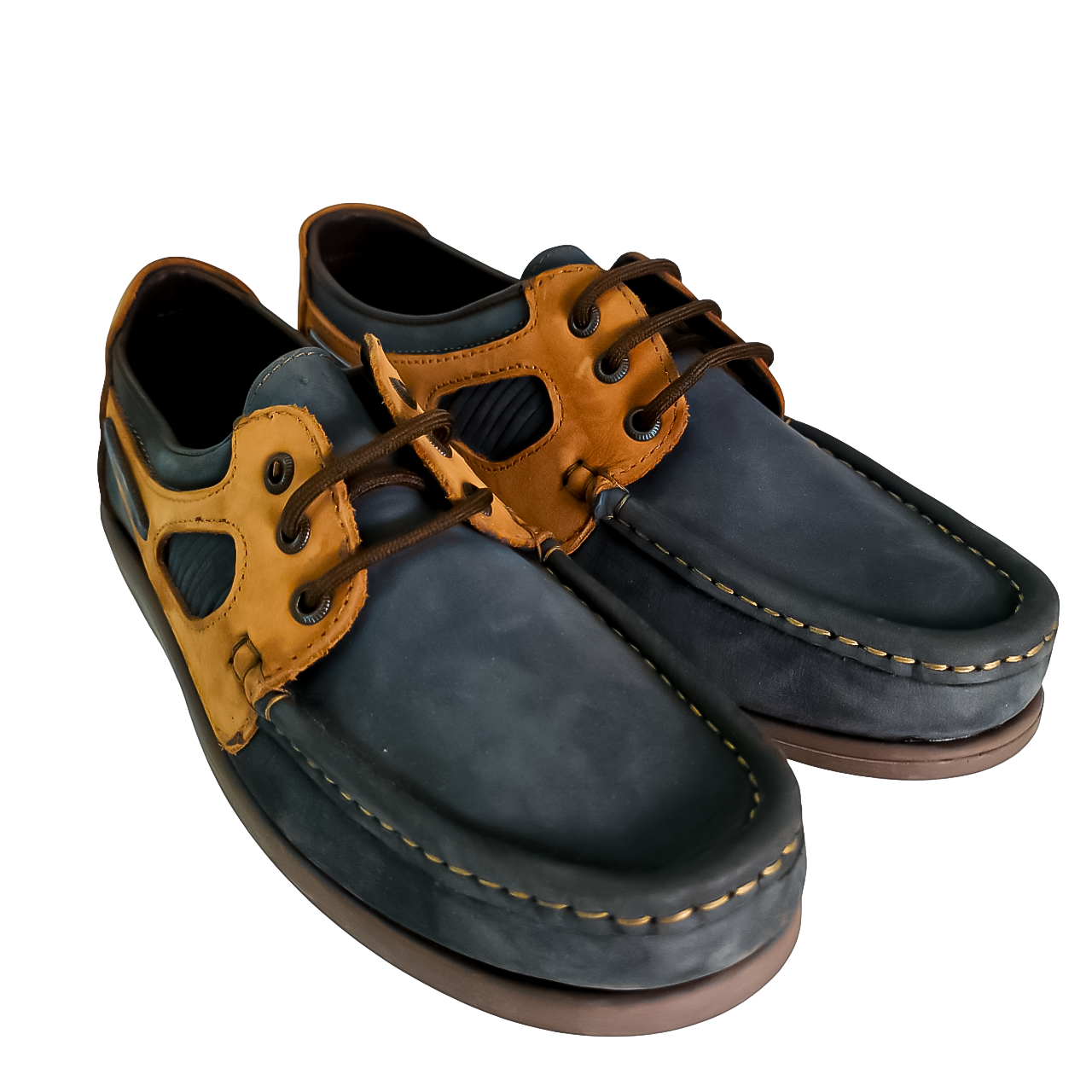 Oregon  Leather Navy Rust Shoe