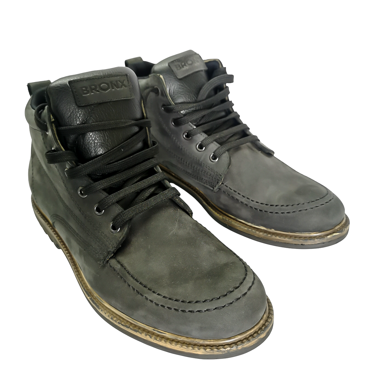 Bronx Leather Black Boot