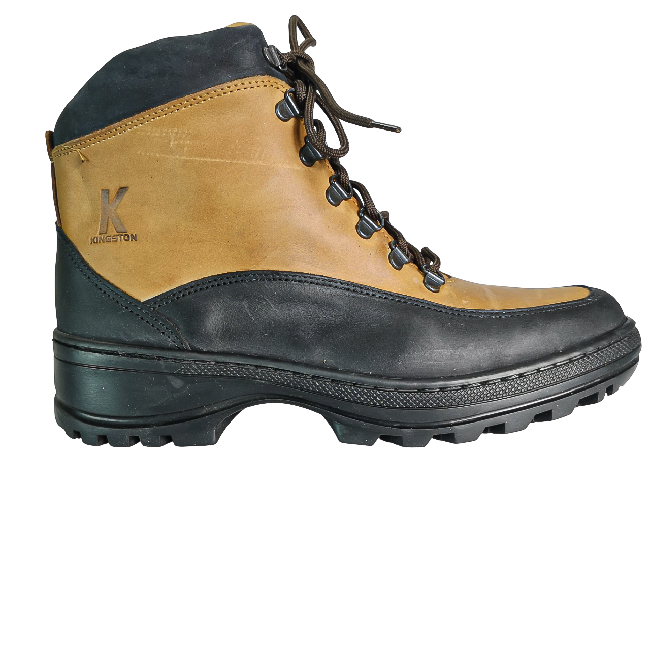 Kingston Leather Tan Black Boot