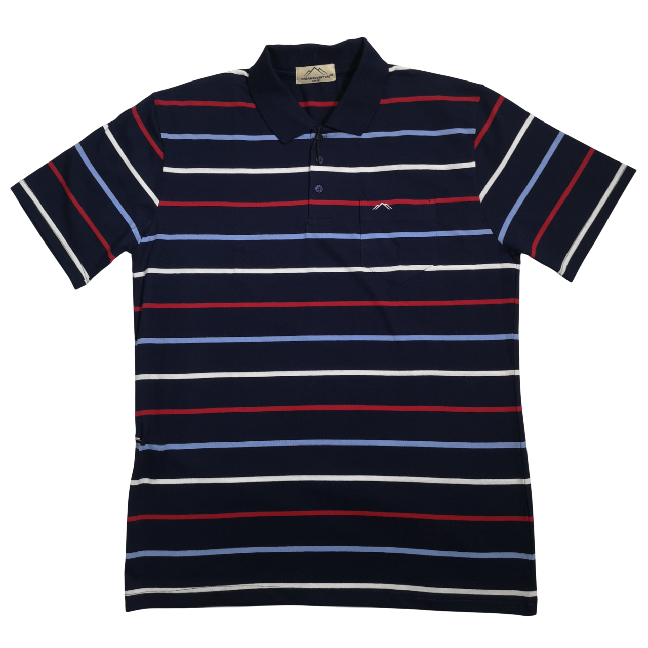 Urban Adventure Navy Stripe SS Golfer