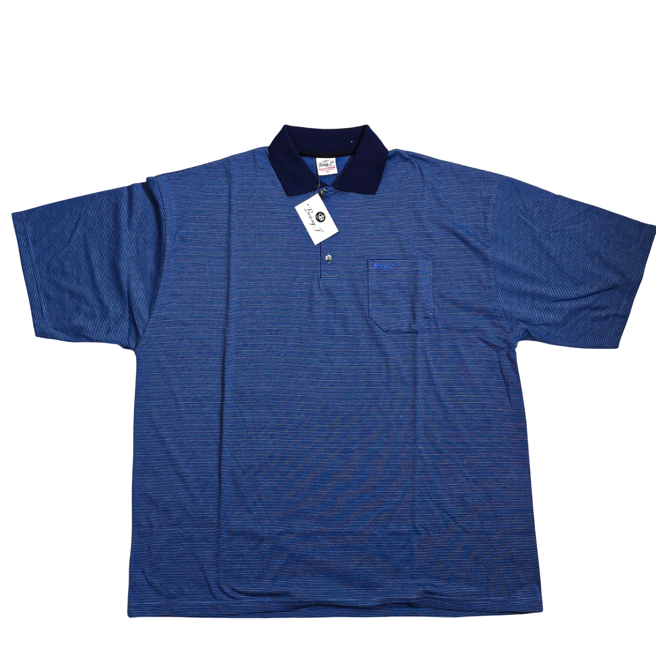 Benny J Navy/Blue Stripe SS Golfer