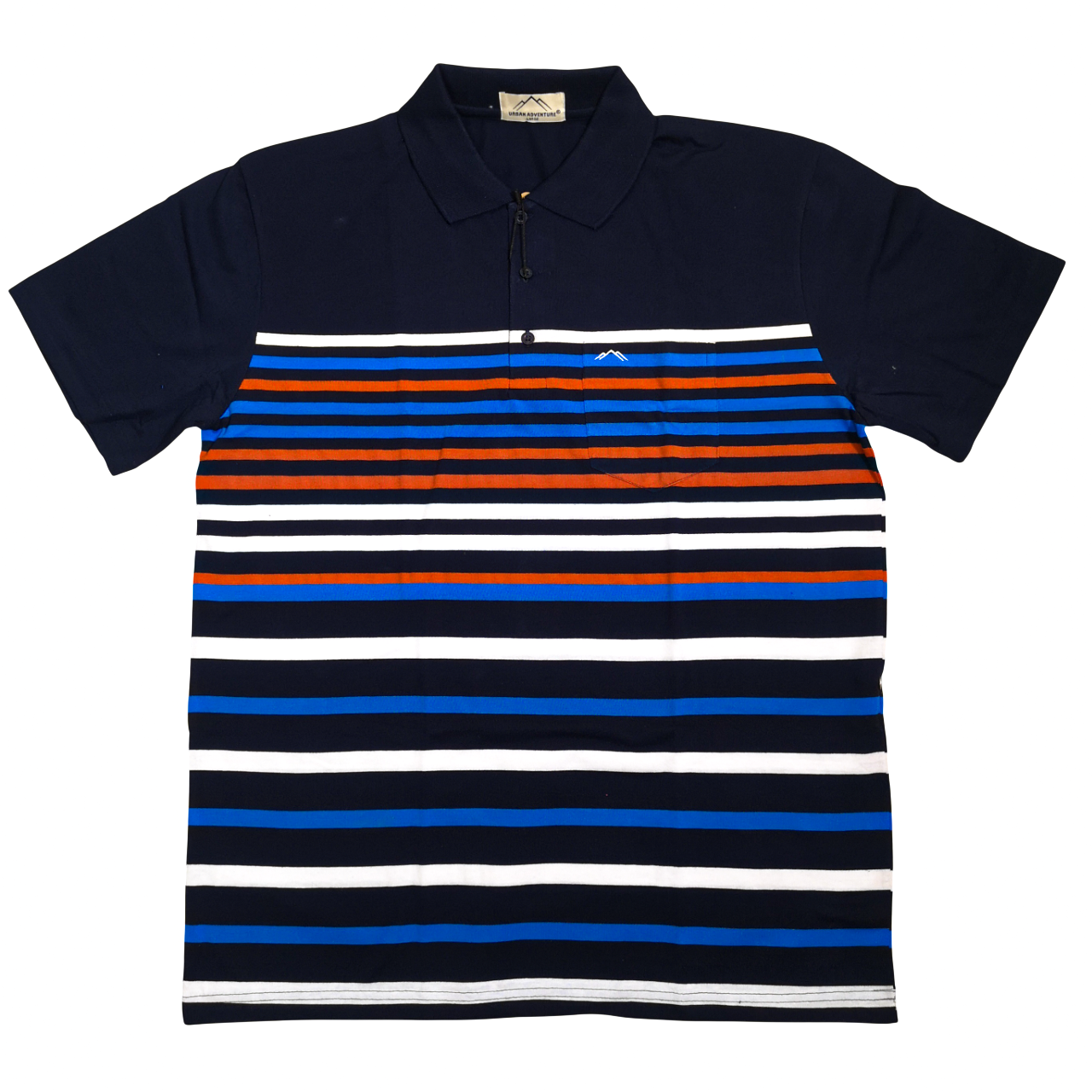 Urban Adventure Navy Stripe SS Golfer