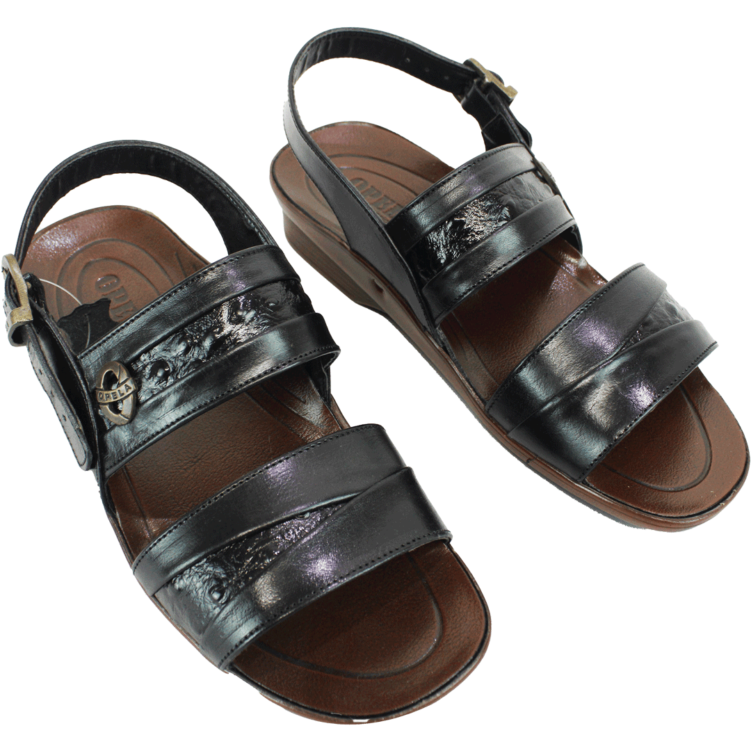 Opela O.strich Black Sandal