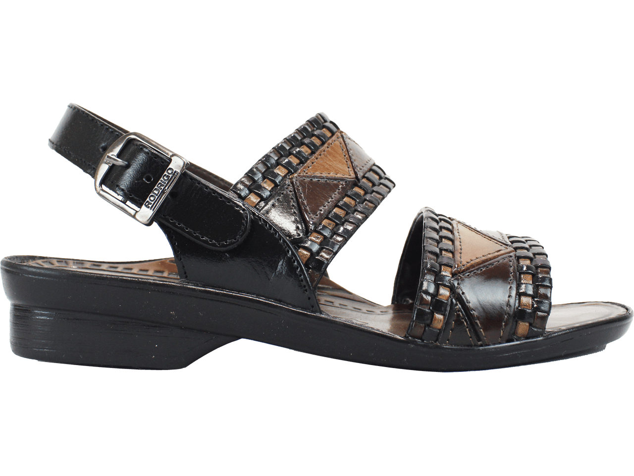 Opela Rodrigo Black Multi Leather Sandal