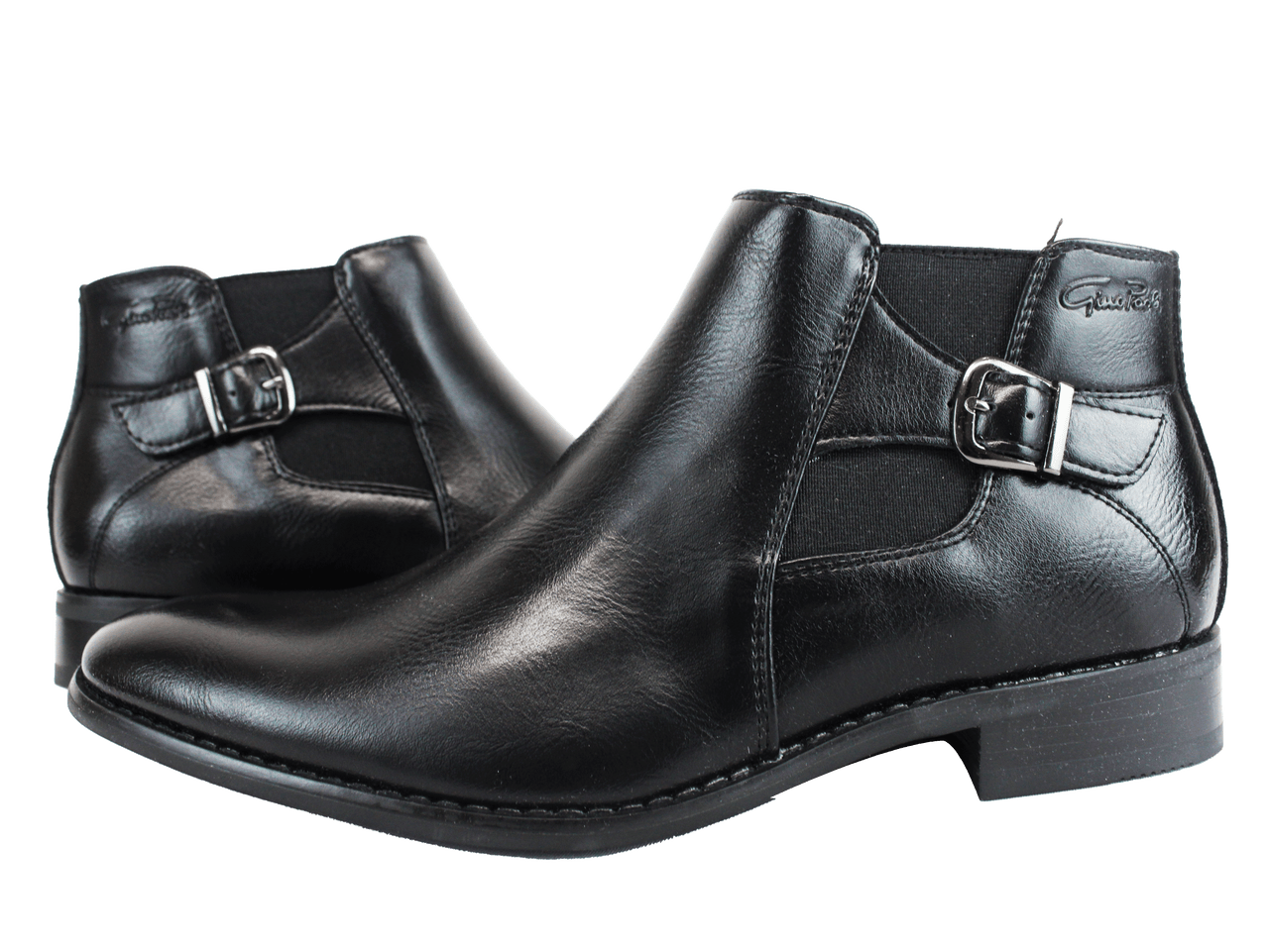 GINO PAOLI Side Buckle Black Boot