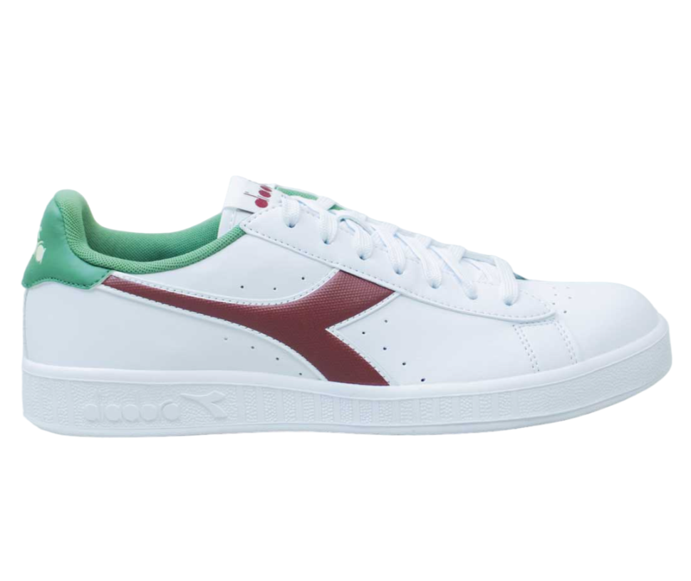 Diadora Game P Leather White Barn Red Sneaker