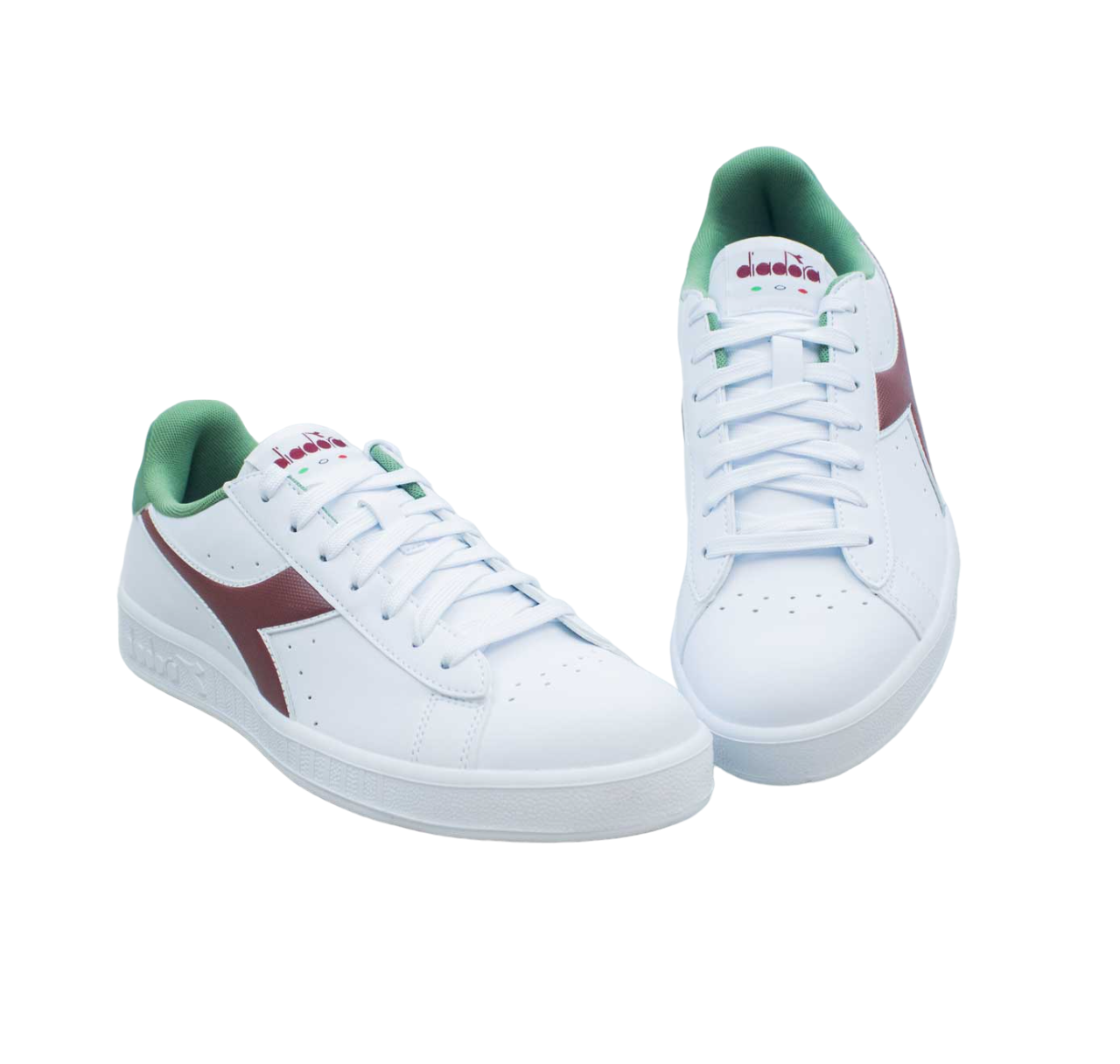 Diadora Game P Leather White Barn Red Sneaker