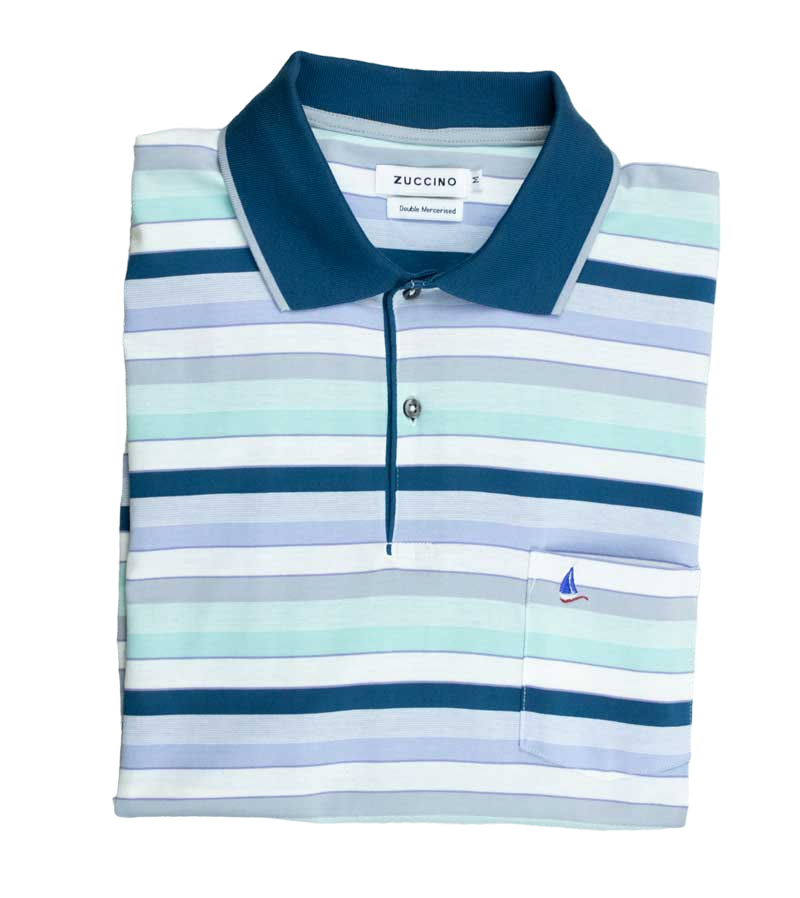 Zuccino Double Mecerized Stripe Golfer