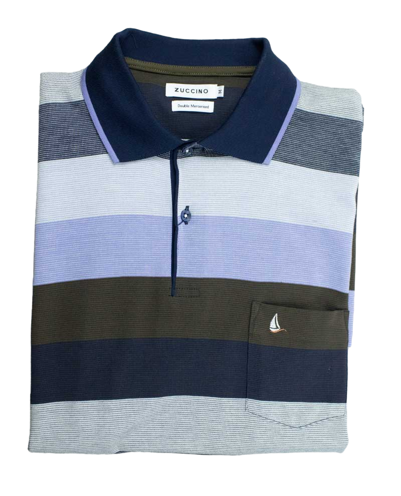 Zuccino Double Mercerised Navy Golfer