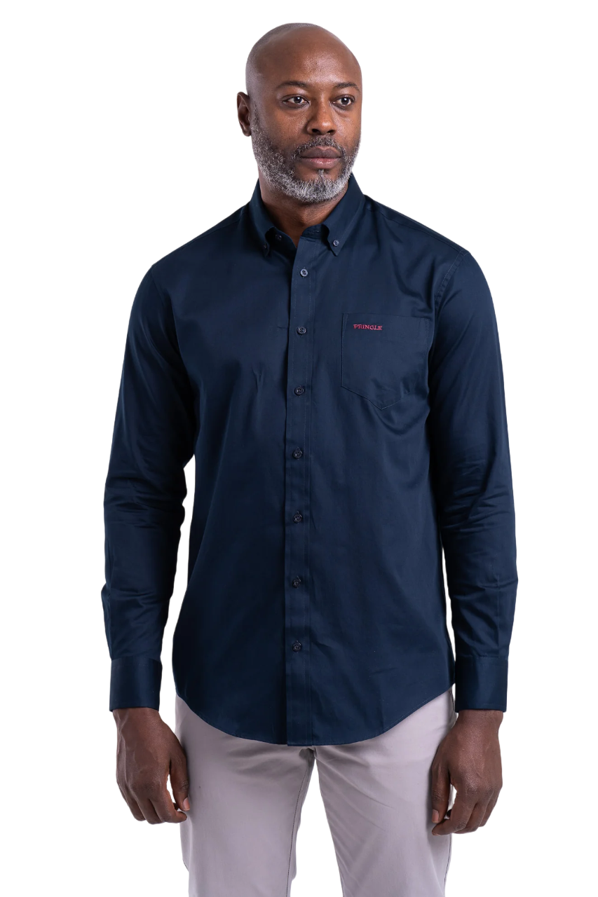 Pringle Navy LS Shirt Classic Regular Fit