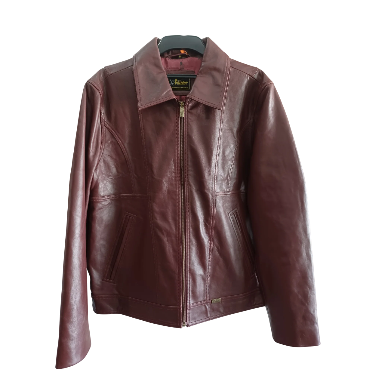 POINTER Leather Burgundy Jacket