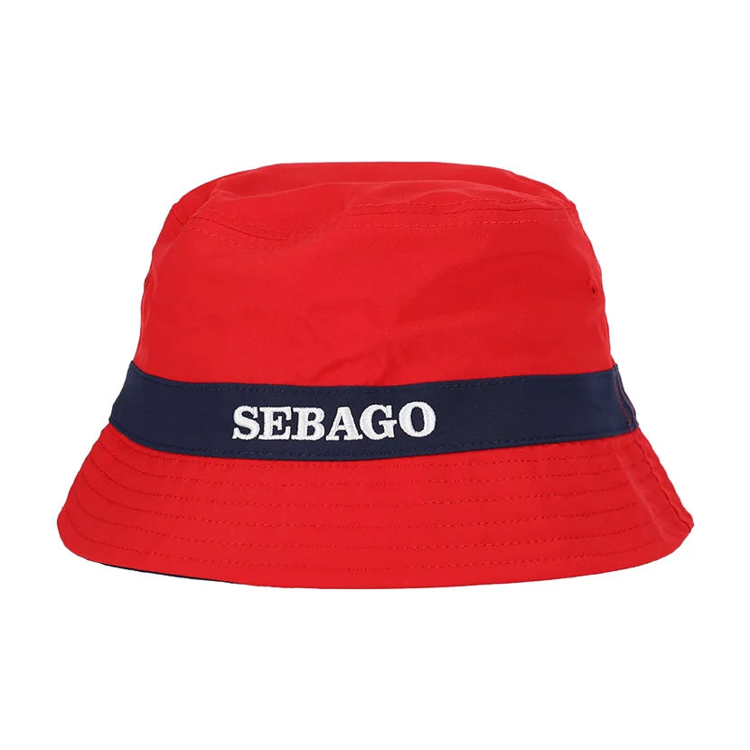 Sebago Helmsman Reversible Bucket Hat – Red
