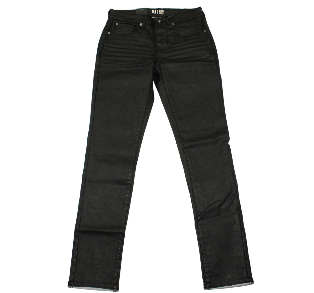 STEPHAN BLACK SKINNY WAX JEAN DEEP FREEZE