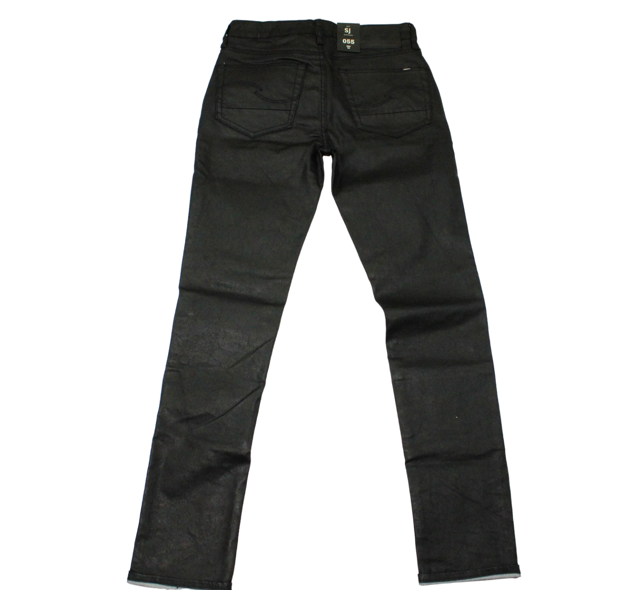 STEPHAN BLACK SKINNY WAX JEAN DEEP FREEZE