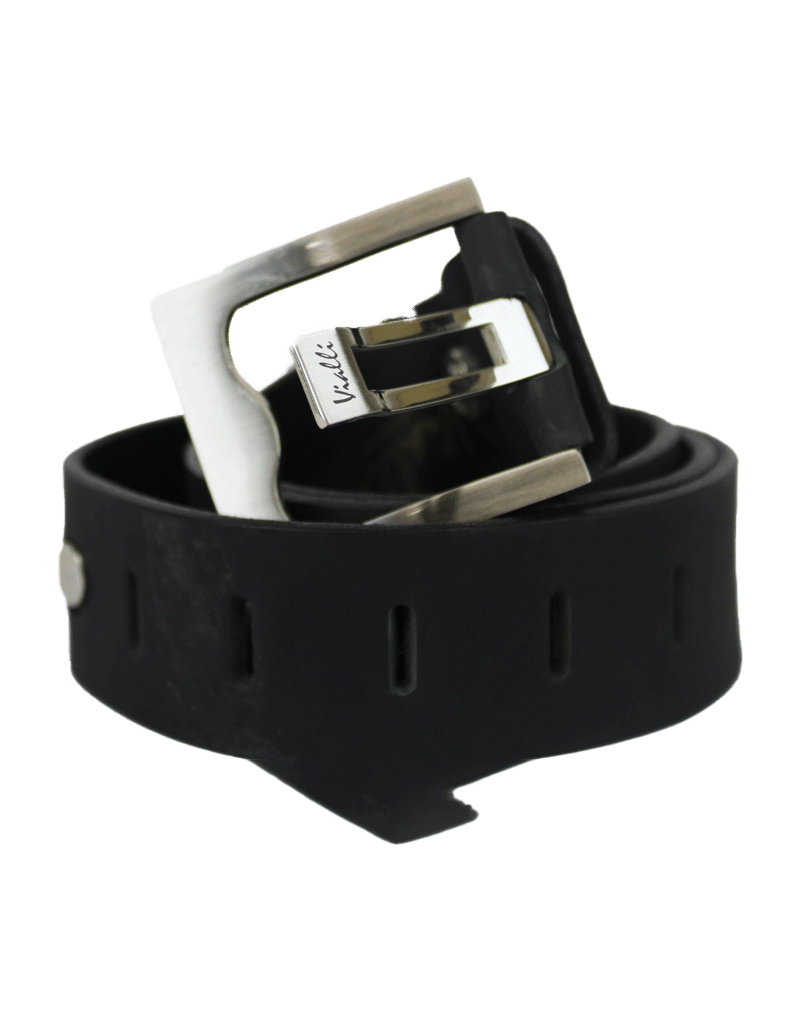 Vialli Leather Collovati Black Belt