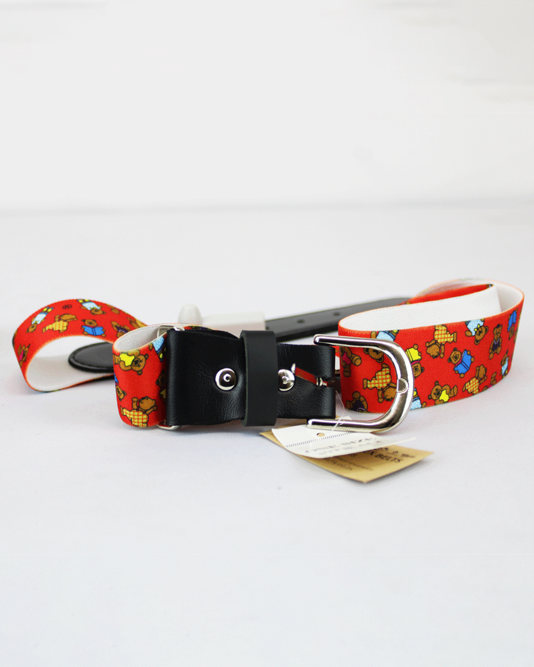 Bossini Red Teddie Bear Adjustable Stretch Belt