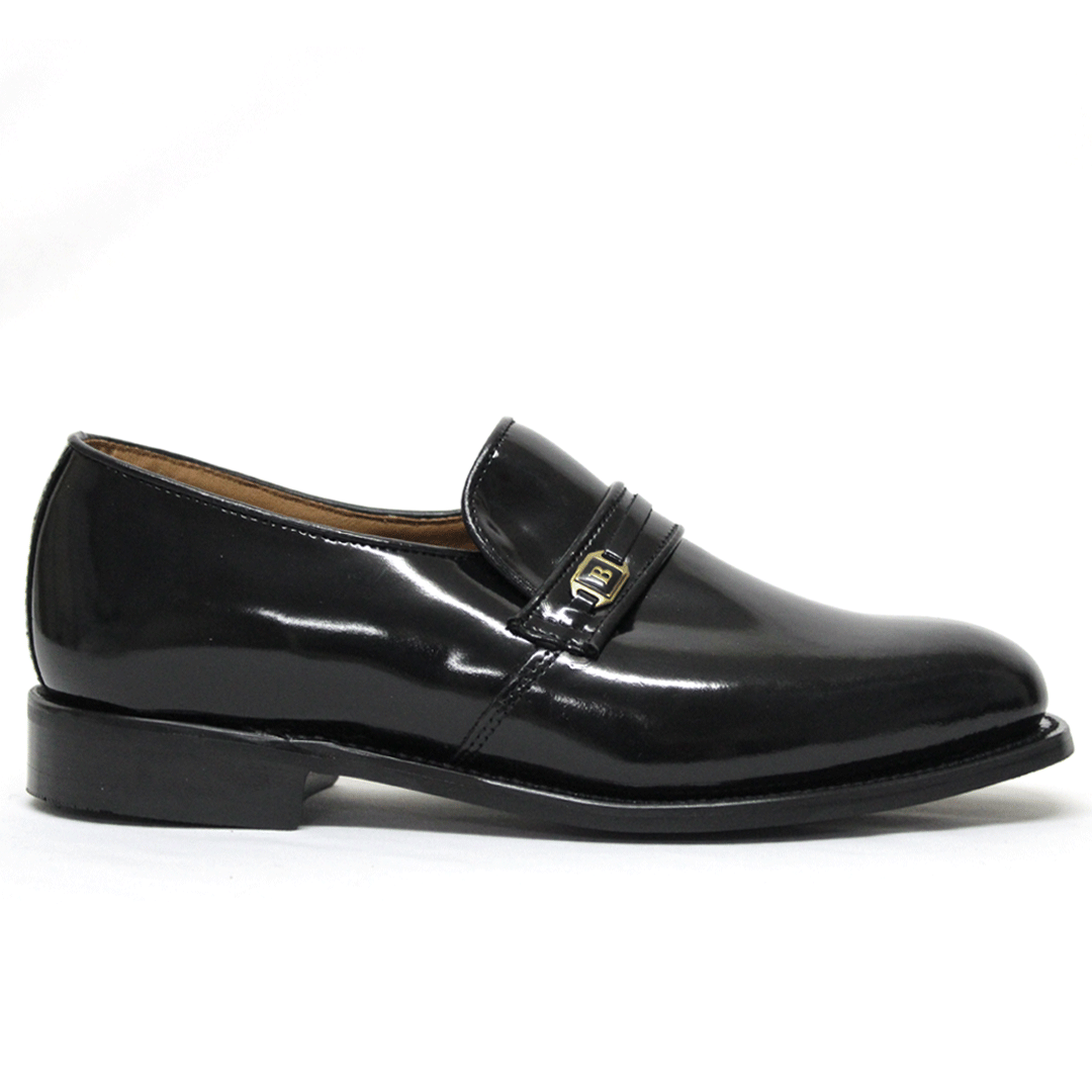 Bishop Leather Black Mocassin Shoe