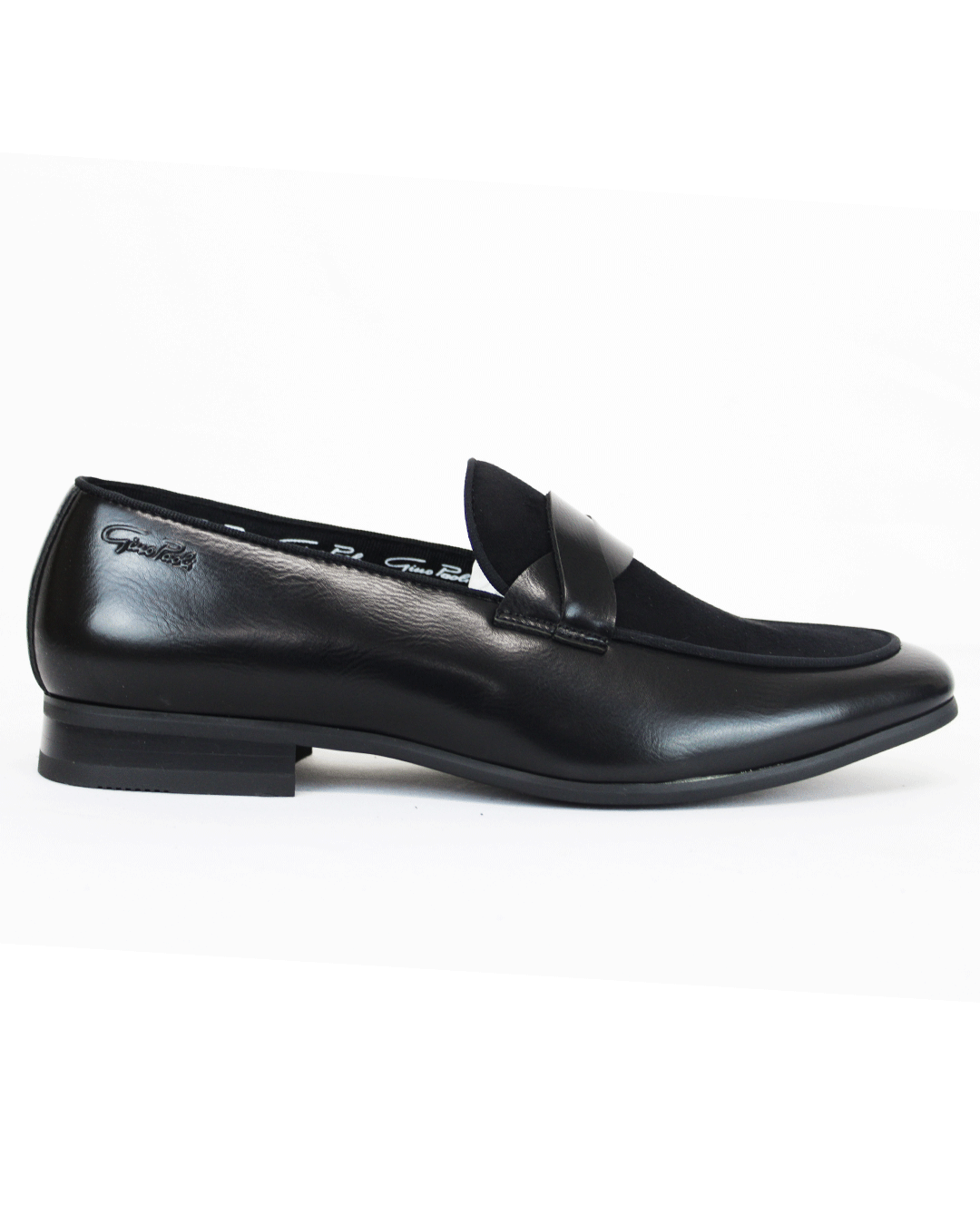 Gino Paoli Black Suede Slip On