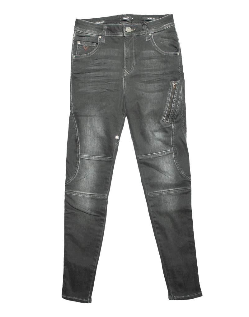 Vialli Luca Ultra Fit Char Black Jean