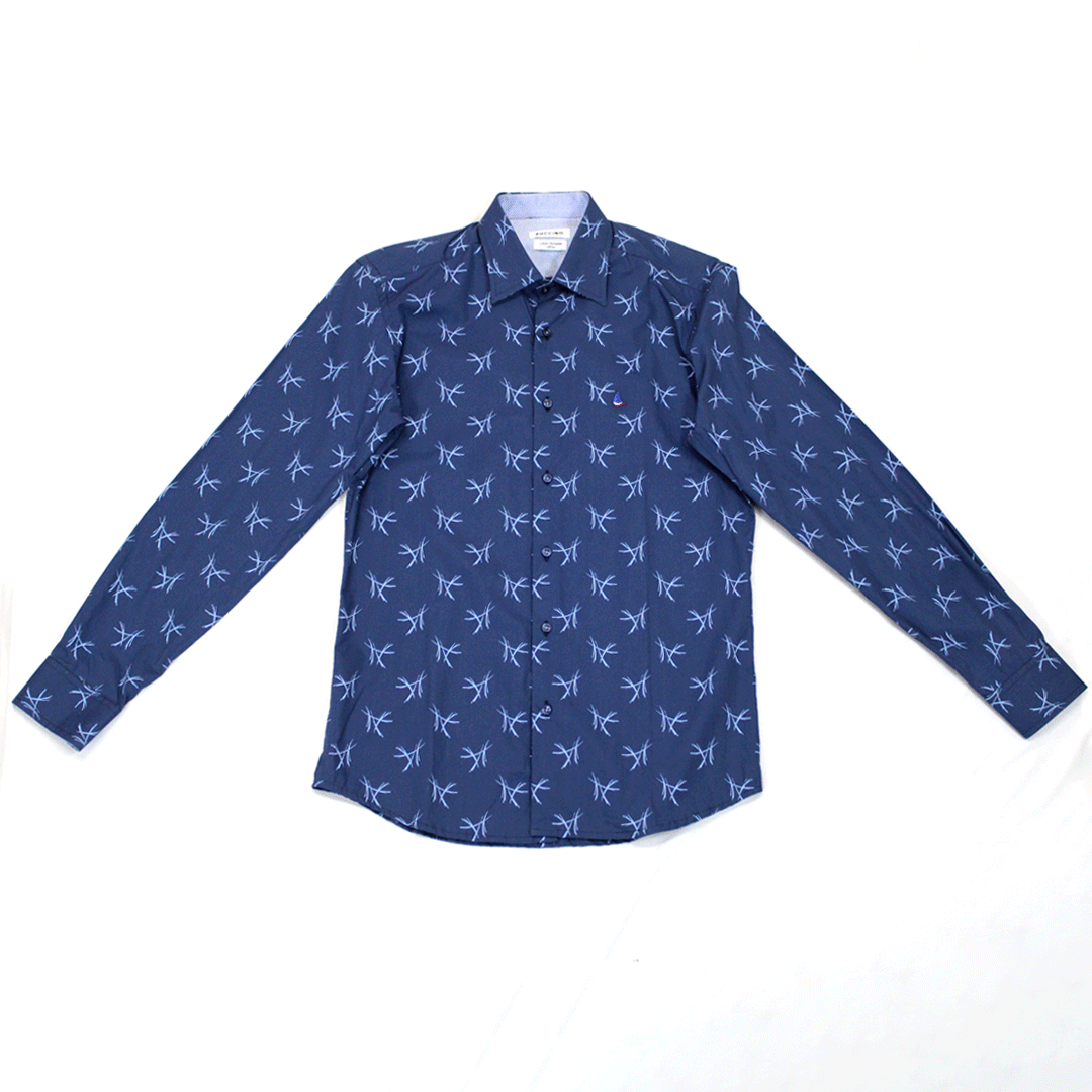 Zuccino Blue Geo LS Shirt