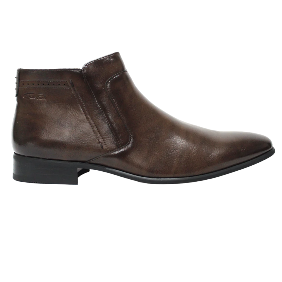 Gino Paoli Brown Zip Boot