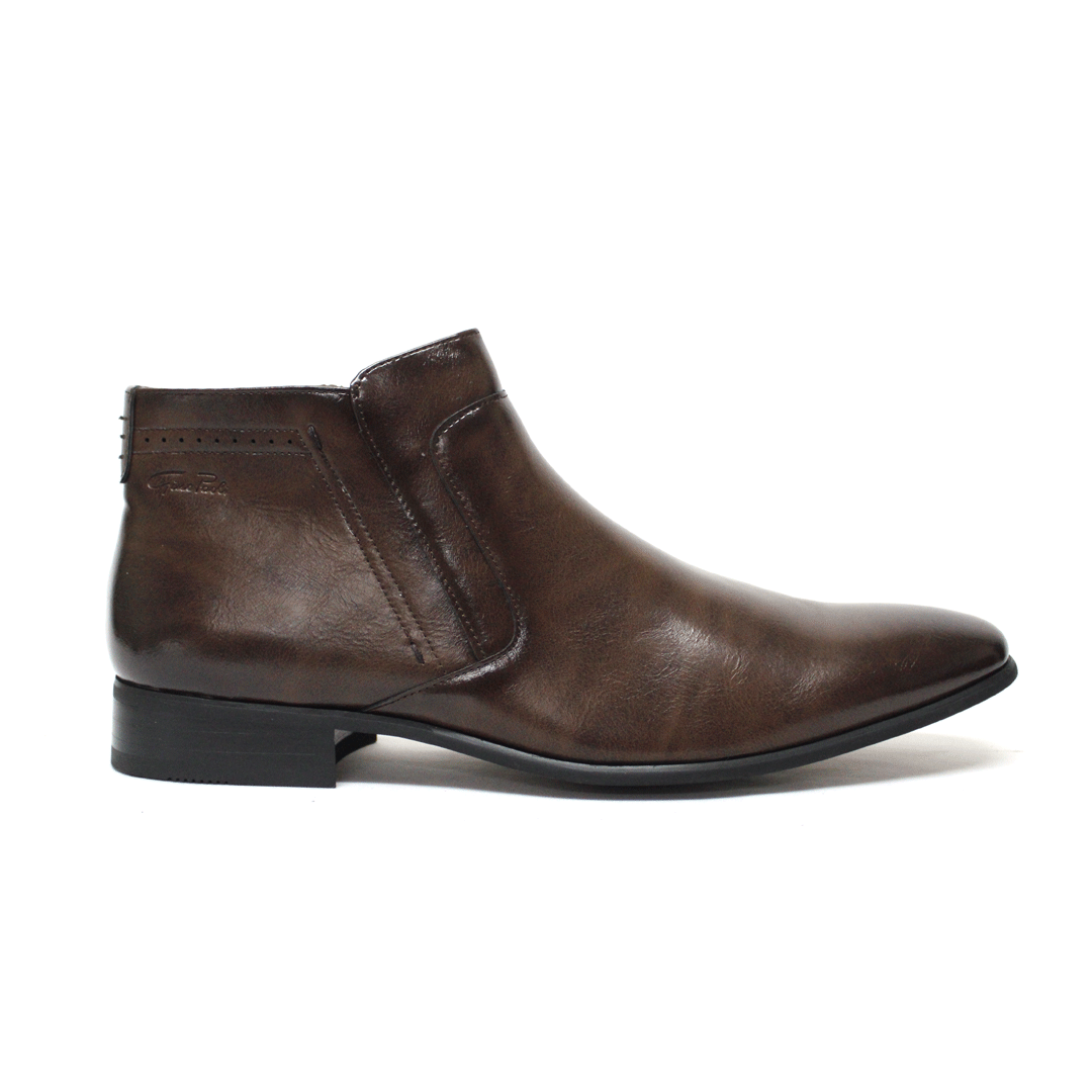 Gino Paoli Brown Zip Boot