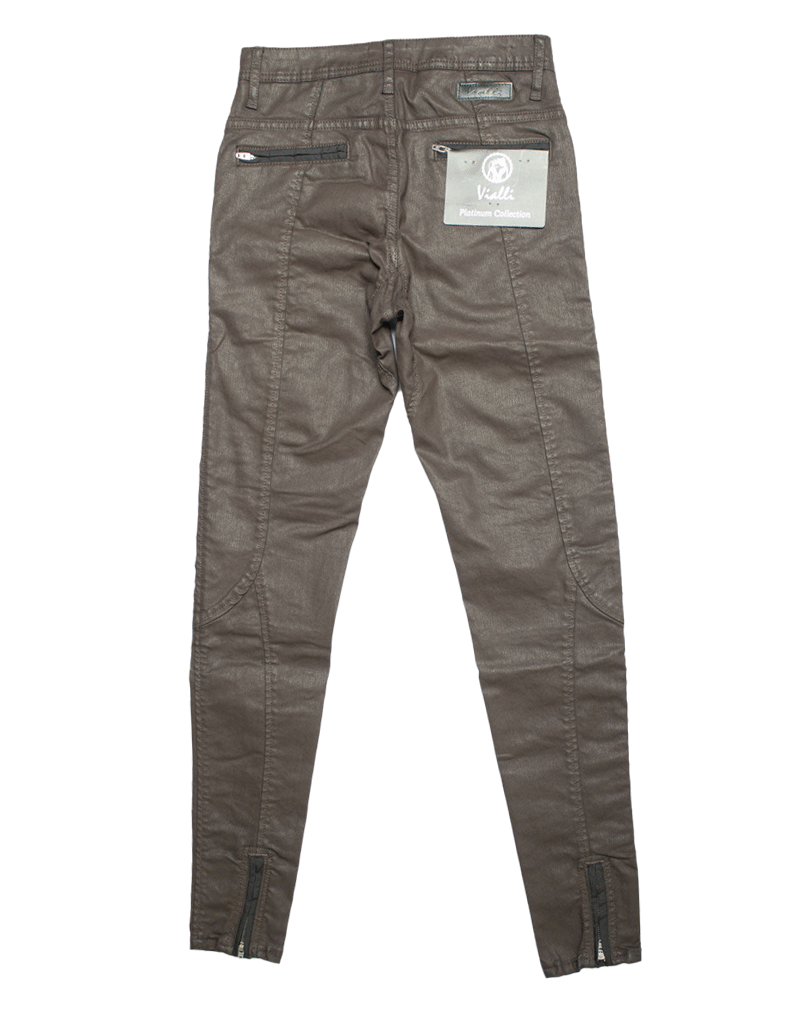 Vialli Luca Ultra Skinny Fit Choc Wax