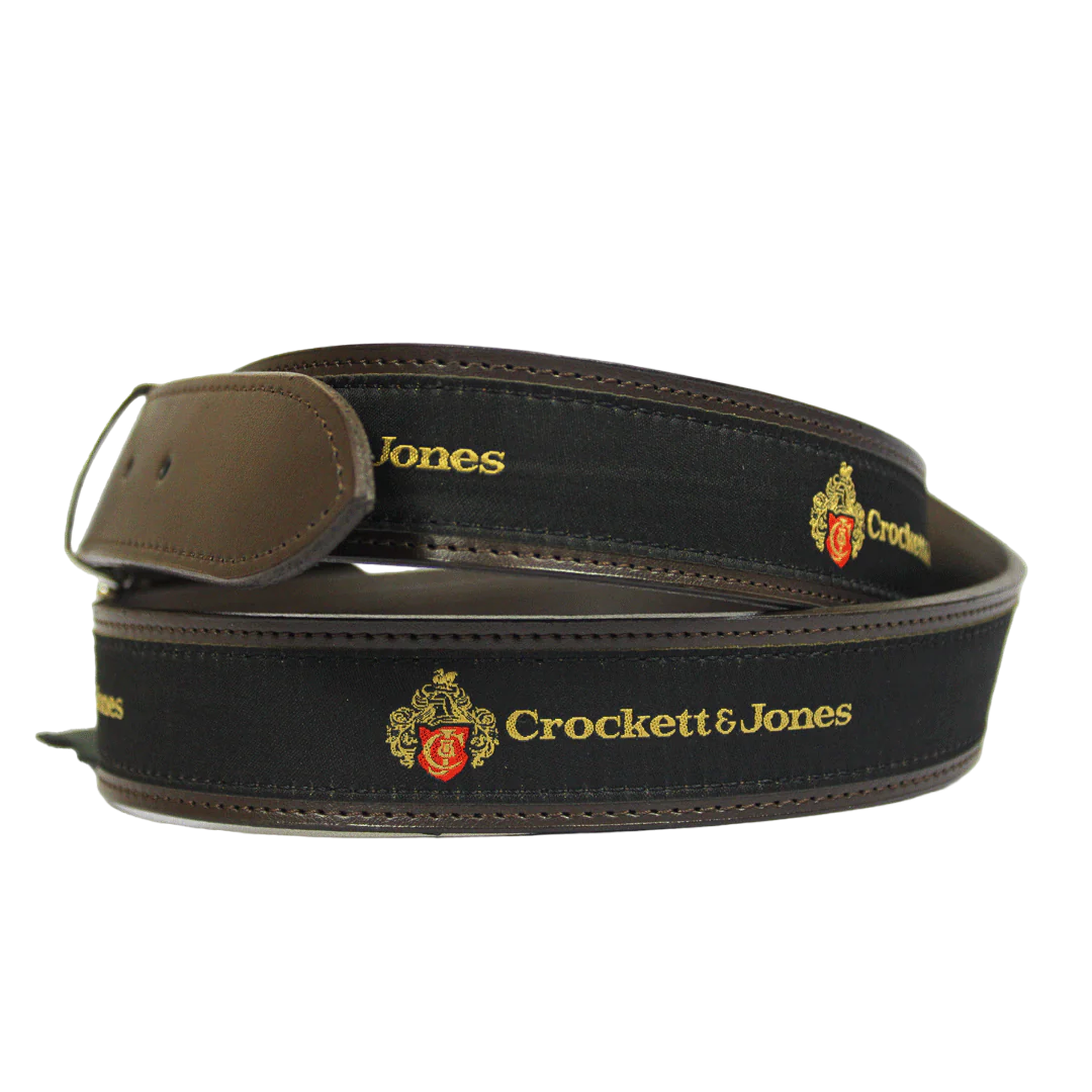 Crockett & Jones Brown Leather Belt