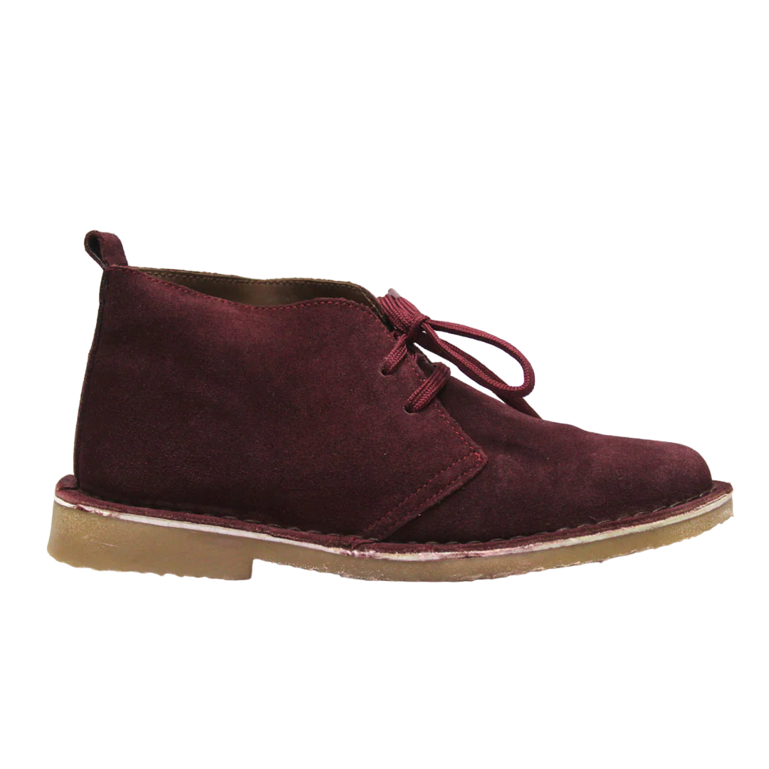 DESERT Vellie Ladies Burgundy Lace Up Boot