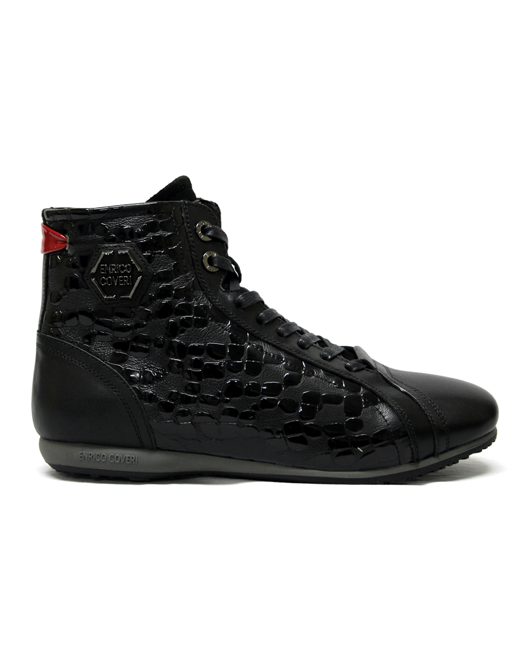 ENRICO COVERI Black Leather Boot