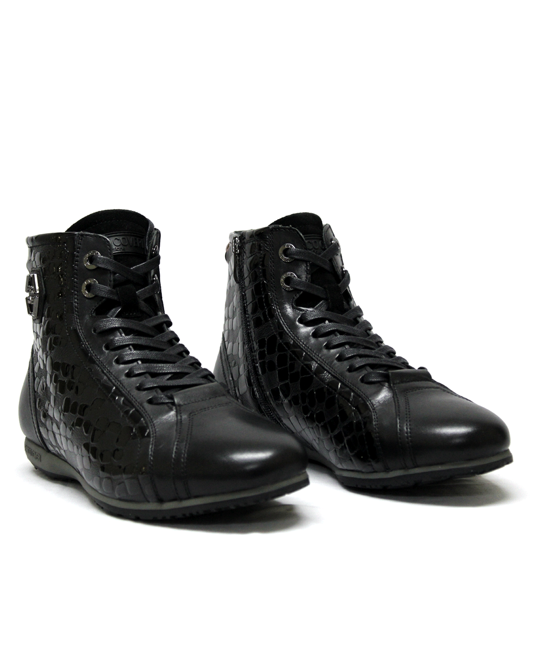 ENRICO COVERI Black Leather Boot