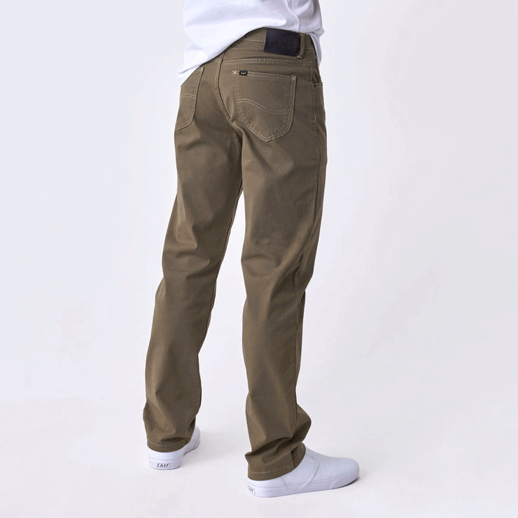 Lee Brooklyn Twill Stretch Tan Mens Jeans