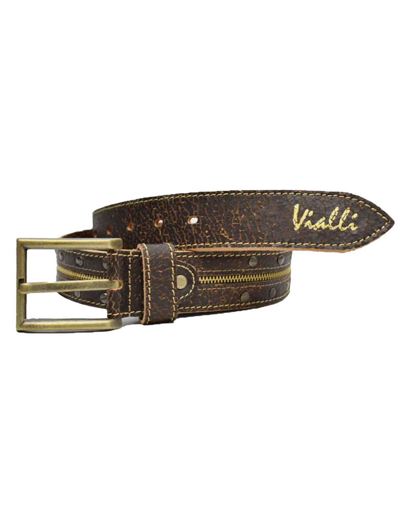 Vialli  Leather Franzosi Brown Belt