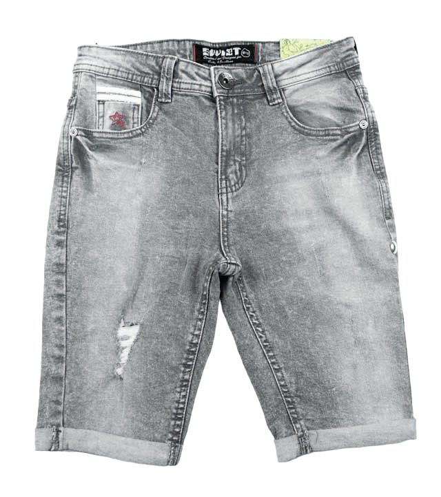 SOVIET BOYS GREY DENIM SHORTS