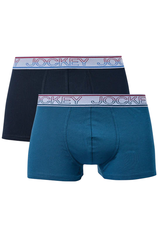 Jockey 2 pack trunks Black and Sky Blue