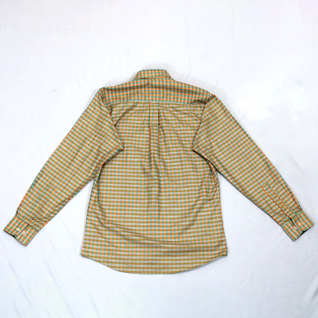 Zuccino LS Orange  Check Shirt