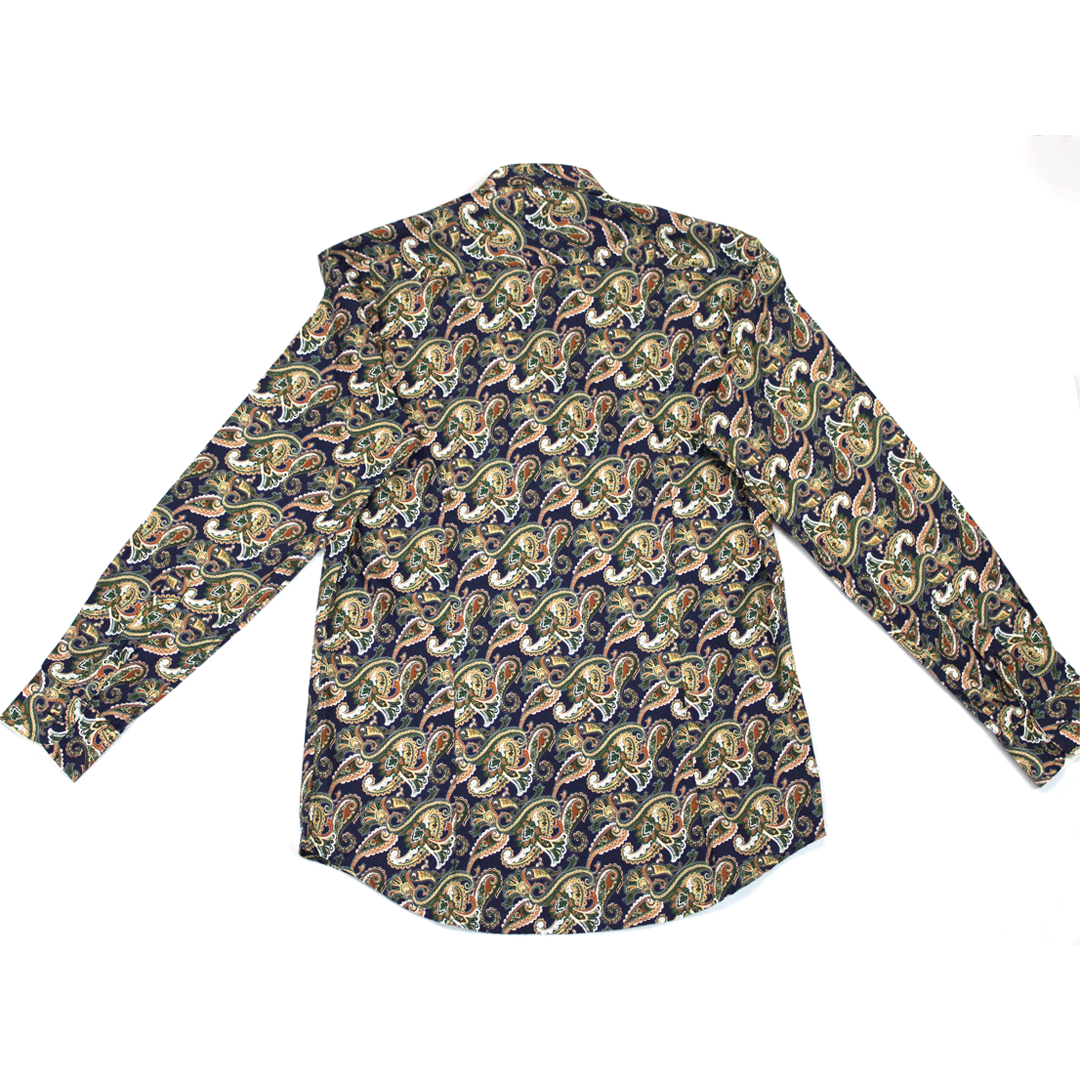 Zuccino Navy Paisley President LS  Shirt