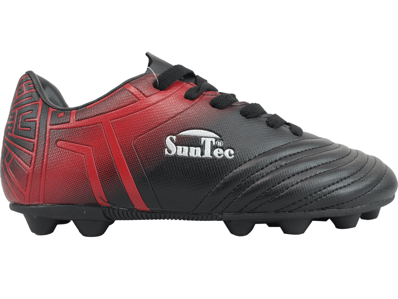 Sun-Tec Black/Red Soccer Boots