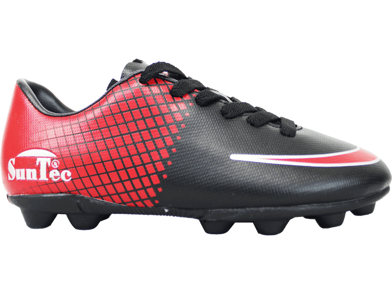 Sun-Tec Boys Black/Red Soccer Boots