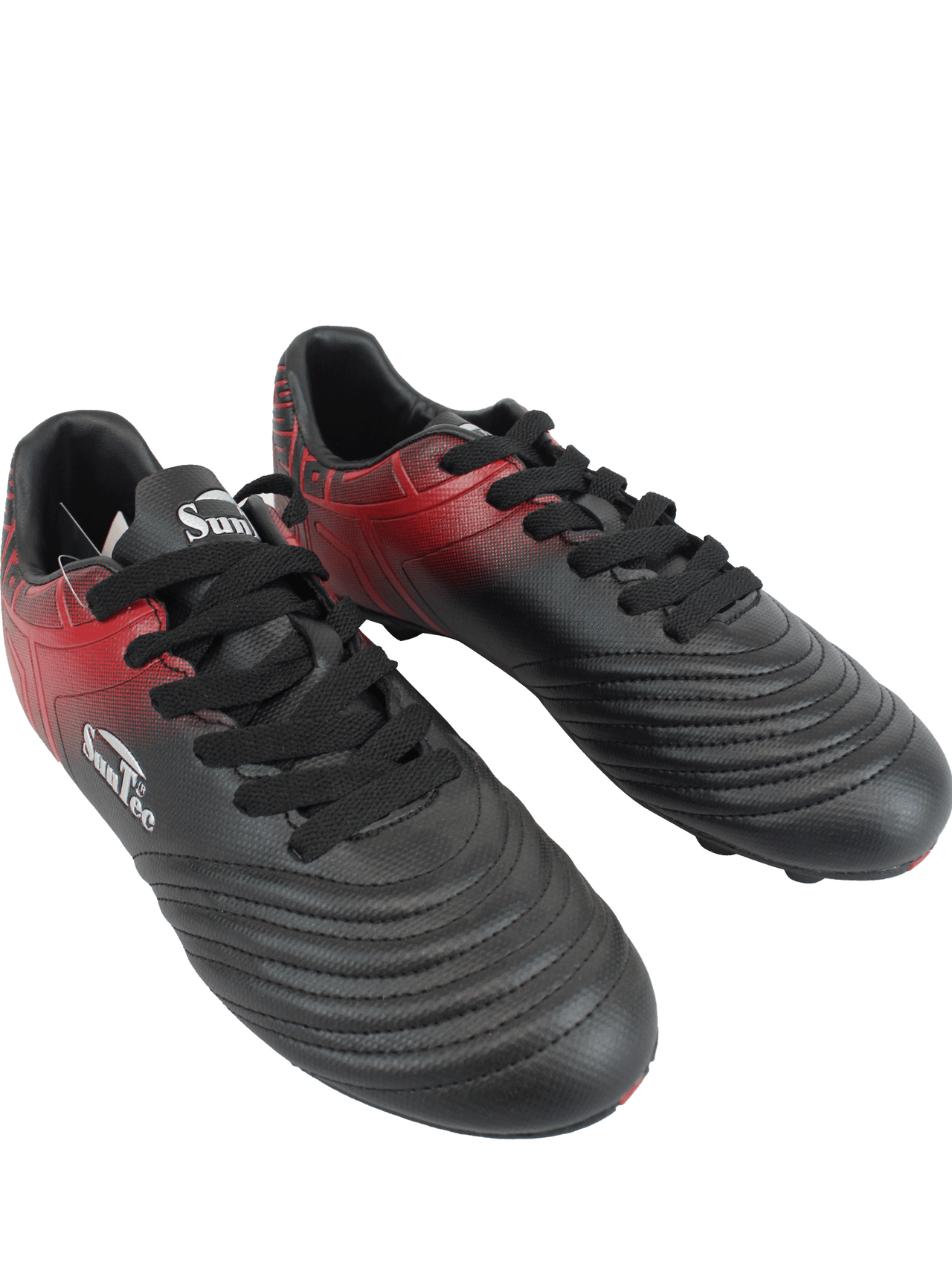 Sun-Tec Black/Red Soccer Boots